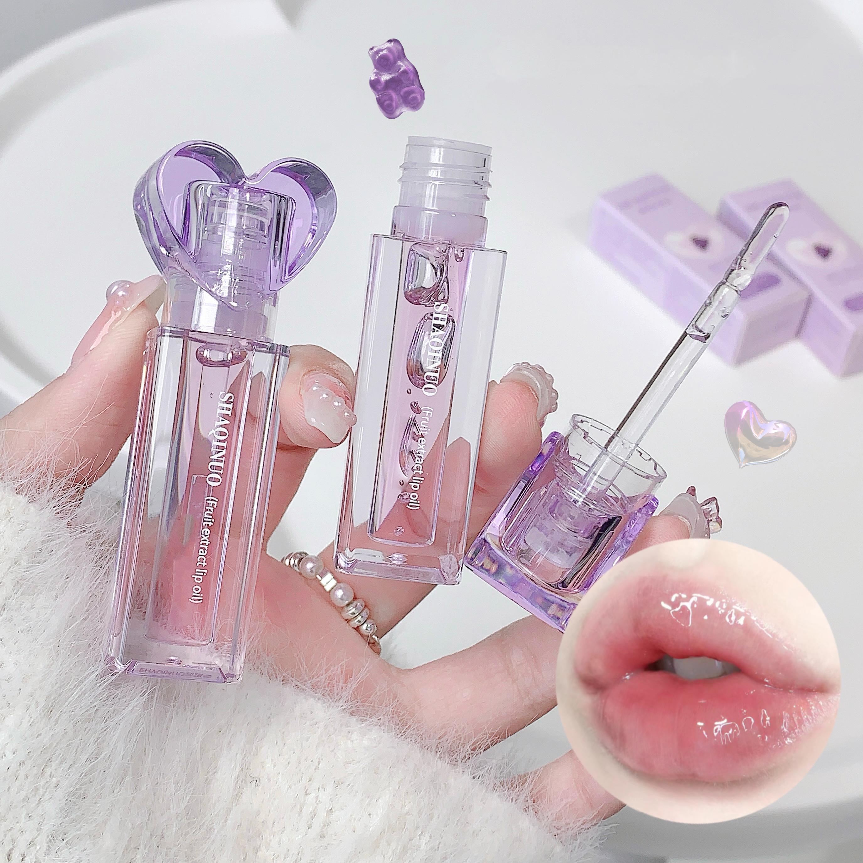 SHAQINUO Lip Mask,Fruit Extract Lip Oil, Lip Line Moisturizer Balm Lighten Lip Lines Moisturize