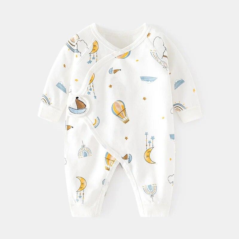 0-6M Newborn Baby Girl Boy Romper Cotton Print Infant Jumpsuit Casual Newborn Clothes For Girls Boys Spring Autumn Clothing New