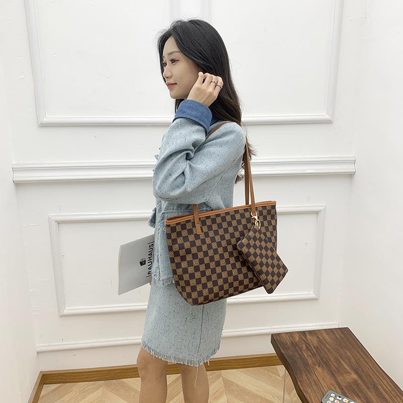 Vintage Plaid Handbag, Women's Bag, Large Capacity Shoulder Bag