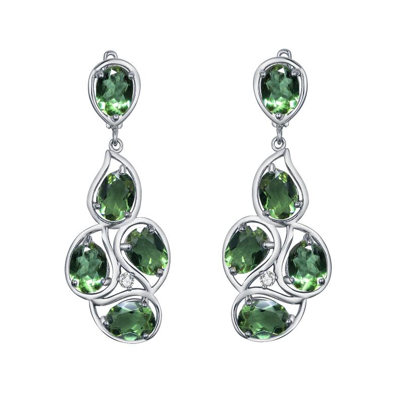 Bolaijewelry Große Zultanit-Ohrringe aus 925er Sterlingsilber mit Farbwechsel, oval, 6 x 8 mm, Edelstein, feiner Schmuck, Top-Geschenk für Frauen, Hochzeit