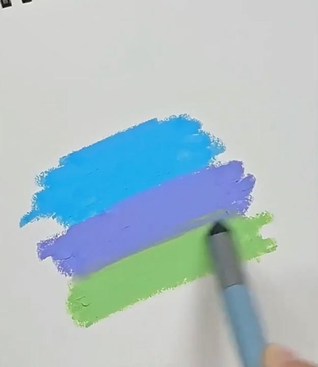 3 Pcs Oil Painting Stick Rubbing Pen Set Soft Tip Oil Pastel Blending Brush Sponge Ball for Art Drawing and Smooth Color Transition