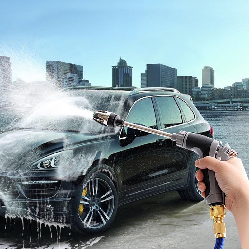 SEAMETAL Pistol de apă de înaltă presiune Duza metalică reglabilă pentru pulverizare Mâner anti-alunecare Aspersor cu jet de apă Pentru uz casnic, grădină, spălarea mașinii