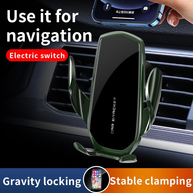Magic Clip M6 Gravity Automatic Clamping Mobile Phone Bracket Car Air Outlet Navigation Bracket Creative Car Accessory