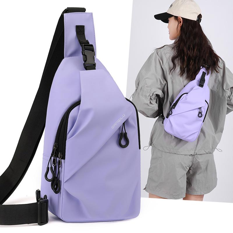 Men's Chest Bag Multi-functional Outdoor Crossbody Bag Water-repellent Shoulder Bag
