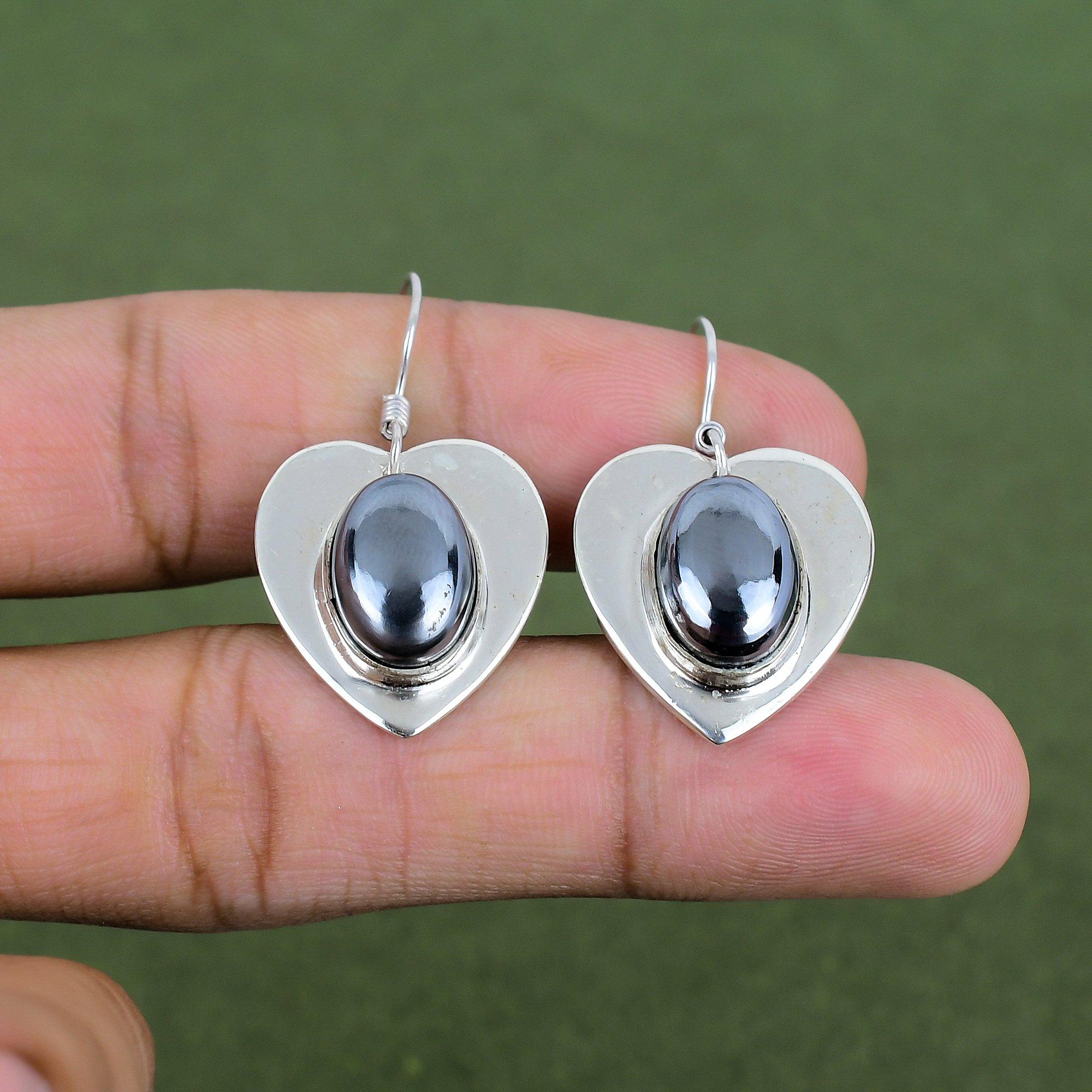 Schungit Ohrring 925 Sterling Silber Ohrringe Einzigartiger Schmuck Handgefertigter Edelstein Ohrring Echter Schungit Schmuck Damen Ohrring Geschenke Für Ehefrau