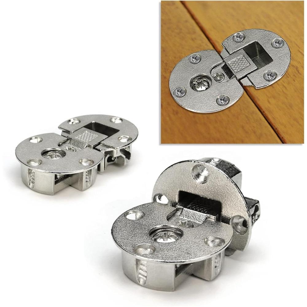 90 Grad Klappscharniere (1 Paar) Verstellbare Verdeckte Flachscharniere