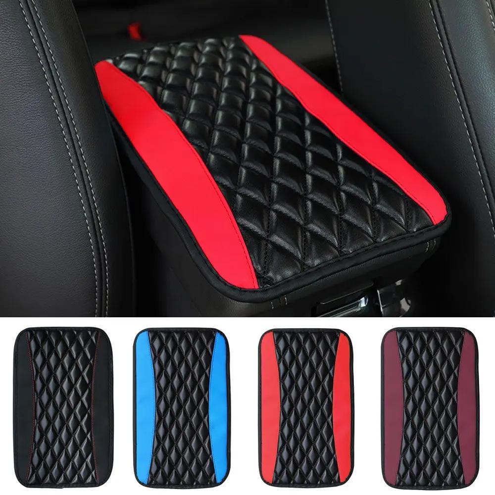 Coussin D'accoudoir Universel Pour Voiture - Cuir PU 32x19 Cm, Silicone Antidérapant | Compatible Plupart SUV Et Voitures