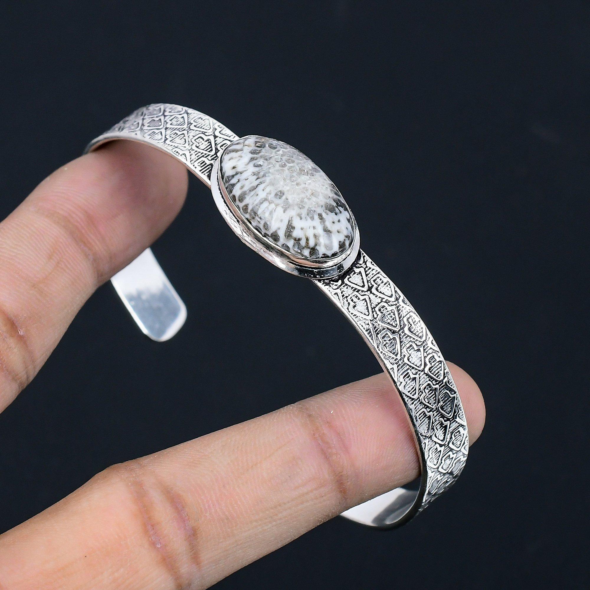 Sisters Day Deal Natural Stingray Coral 925 Sterling Silver Birthday New Bangle