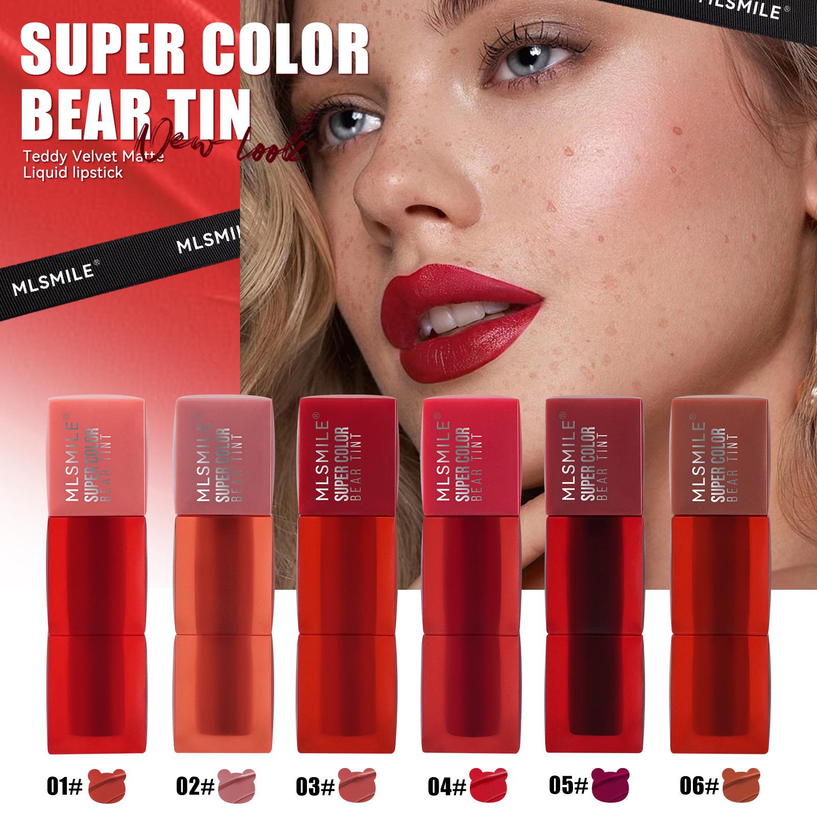 6 Colors Velvet Matte Liquid Lipstick Waterproof Red Lip Gloss Long Lasting Non-stick Cup Lip Mud Sexy Women Lip Glaze Cosmetics