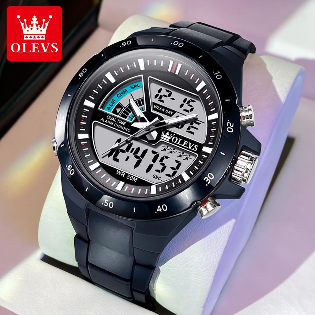 OLEVS Men's Watch Multifunctional Smart Sports Digital Watch Waterproof Men's Watch