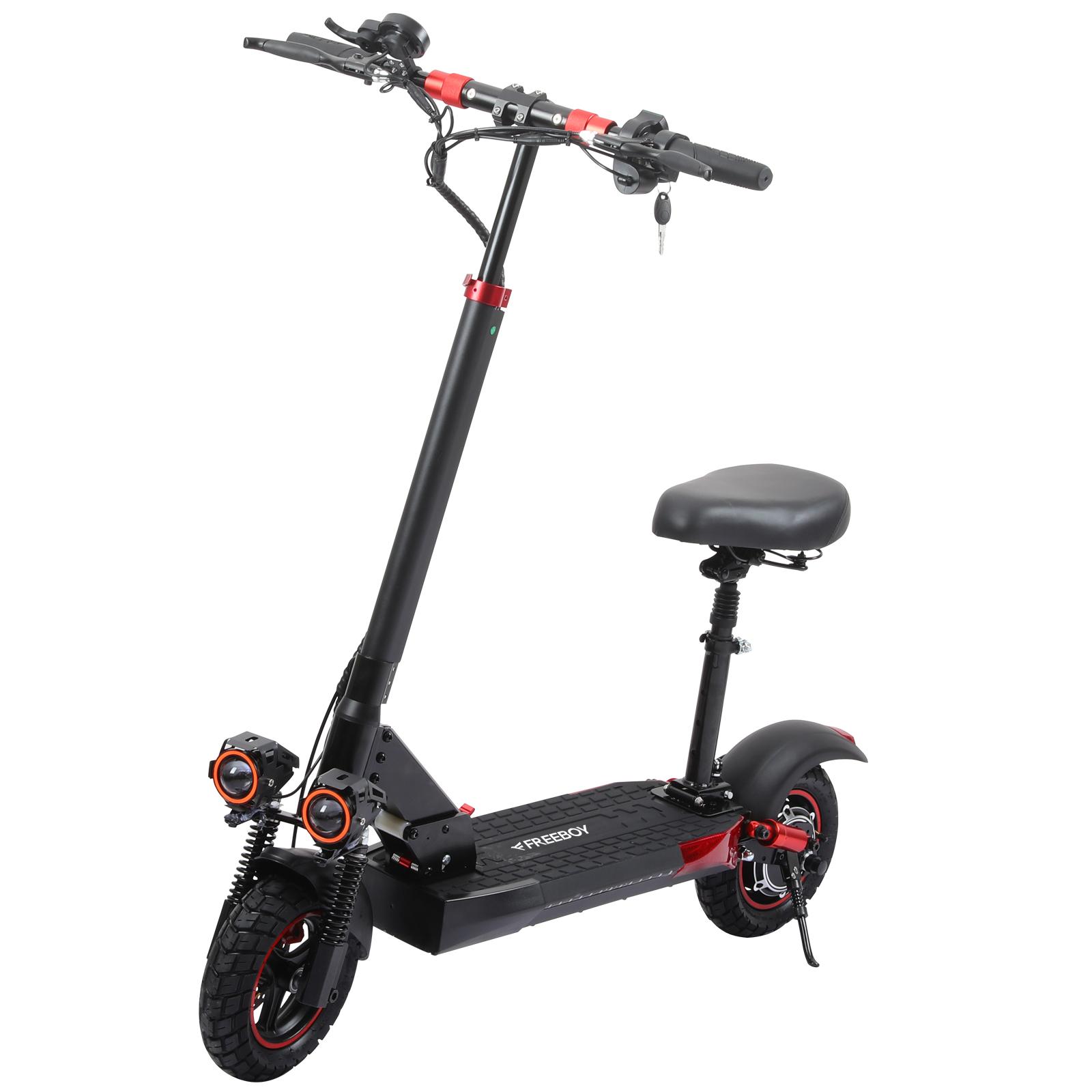 FREEBOY J01 Electric Scooter, 48V 15Ah Battery, Triple Suspension