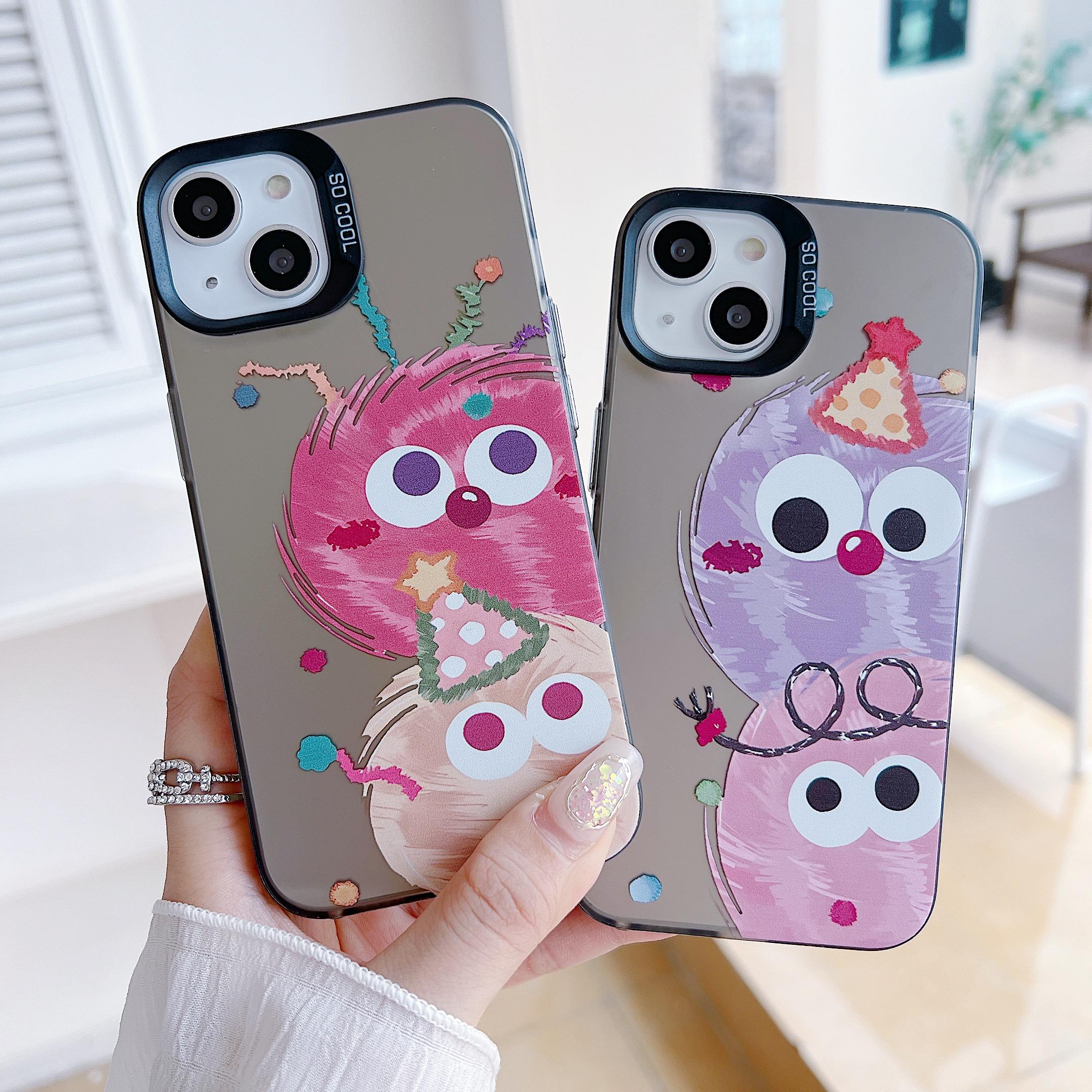Laser Cute Bird Silicone Case for Xiaomi Redmi Note 12 11 Samsung A54 A24 A14 Oppo A78 A58 A38 Tecno Spark 10 30C Funda Painted Cover Soft TPU Bumper