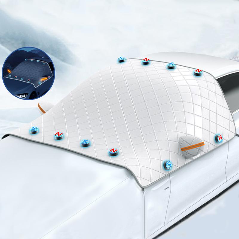 SEAMETAL Thicken Car Snow Cover Extra Large Car Windshield Protector Snow Cover Anti-freeze Sun Shade