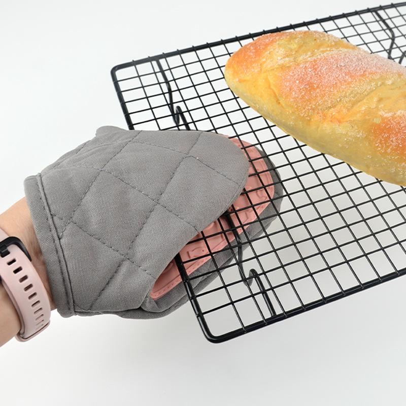 1PC Silicone Anti-scalding Oven Gloves Mitts Potholder Kitchen Silicone Gloves Tray Dish Bowl Holder Oven Handschoen Hand Clip