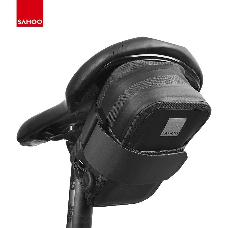 0,5 l wasserdichter Umschnall-MTB-Rennrad-Fahrrad-Rücken-Hecksitz-Satteltasche-Beutel-Gepäcksack-Keilpack