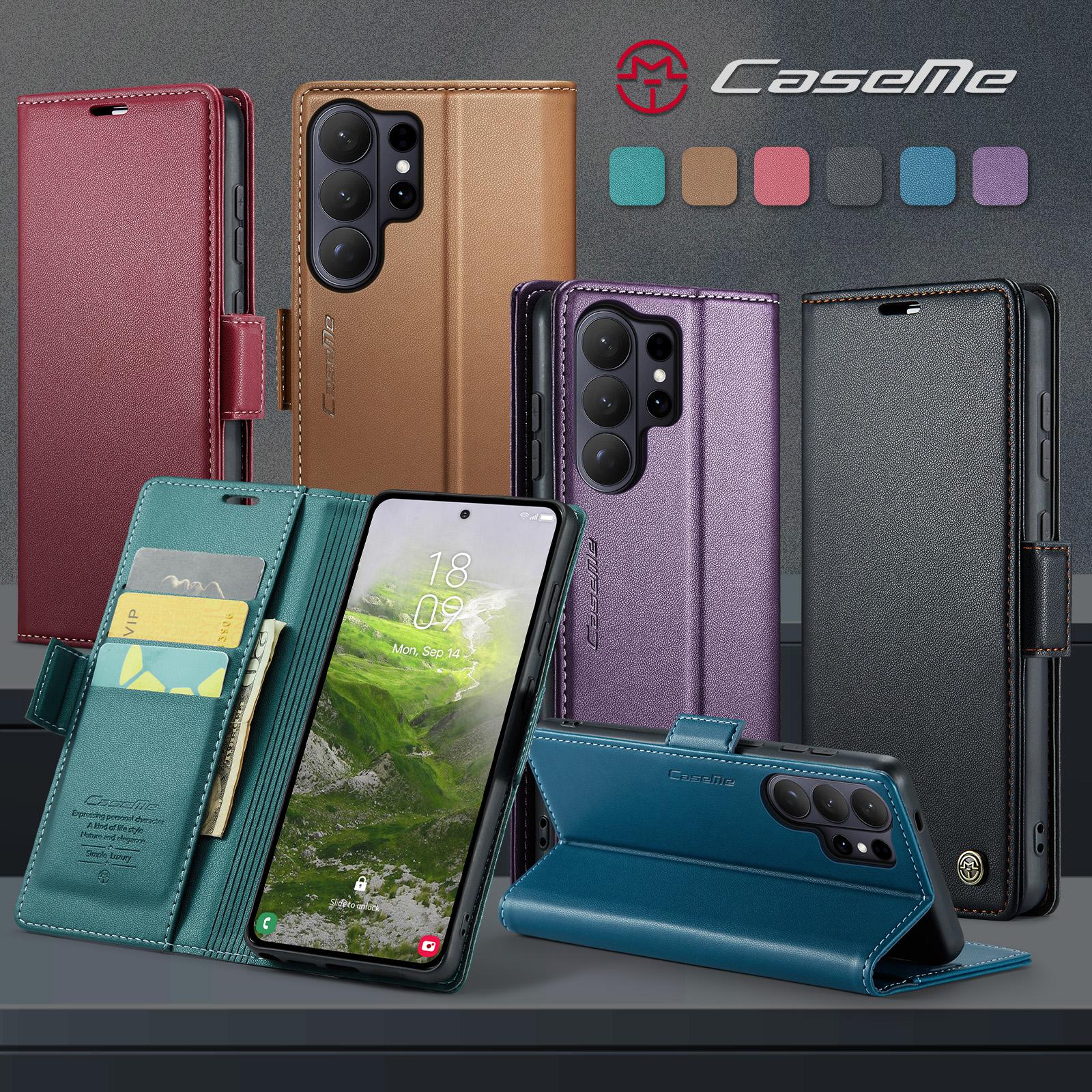 CaseMe For Samsung Galaxy Z Fold 7 Magnetic Flip Leather Wallet Case Skins Cover