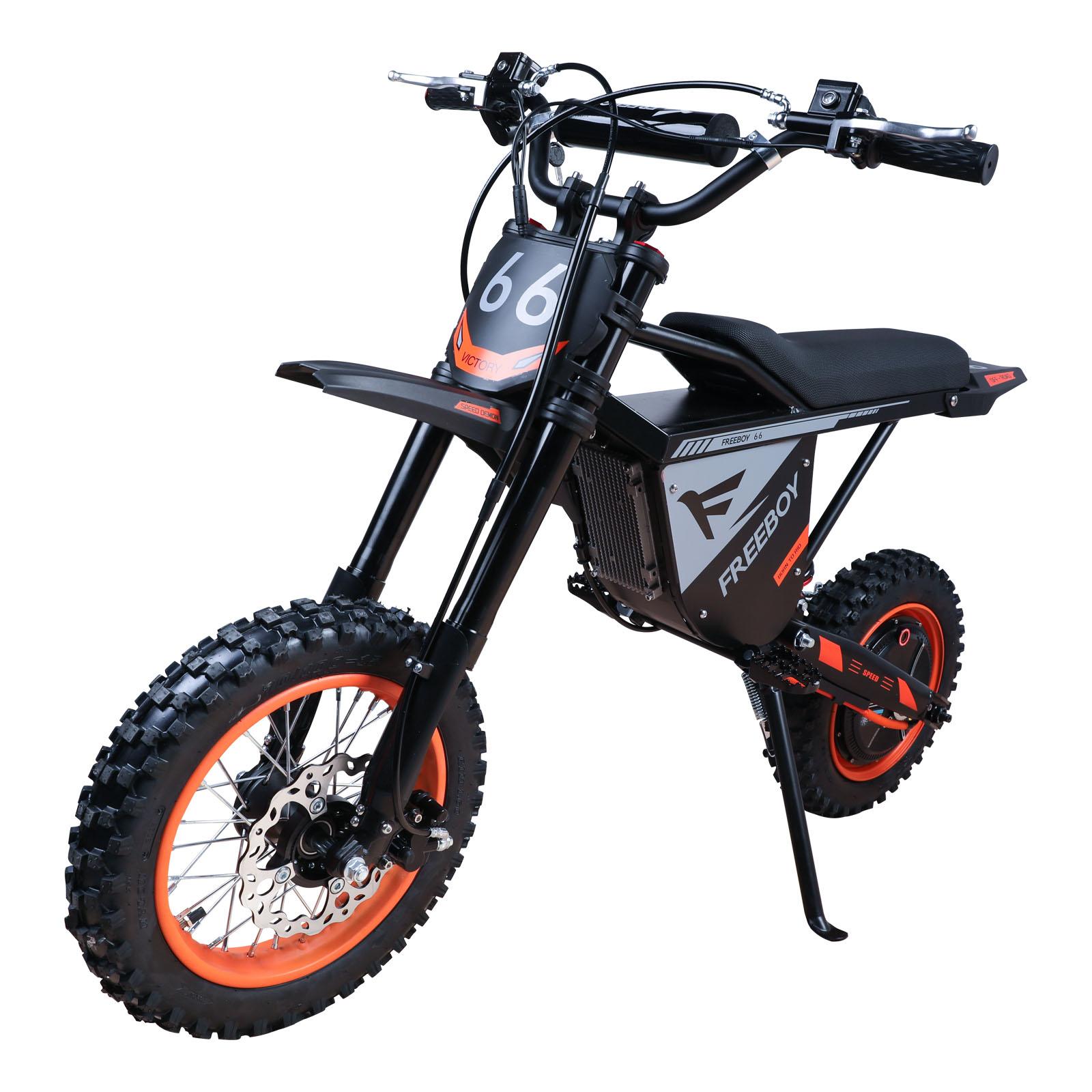 FREEBOY Y66 Electric Dirt Bike for Teens  with 48V 30Ah Battery,Dual Suspension