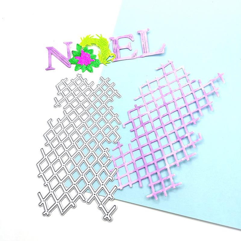 Irregular Fishing Net Background Design Style Metal Cutting Dies DIY Scrapbooking Embossing Stencil Paper Craft Album Template