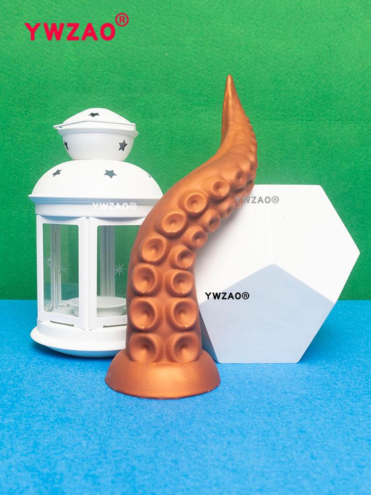 YWZAO Anal Plug Tentacle Liquid Silicone Sucker G73