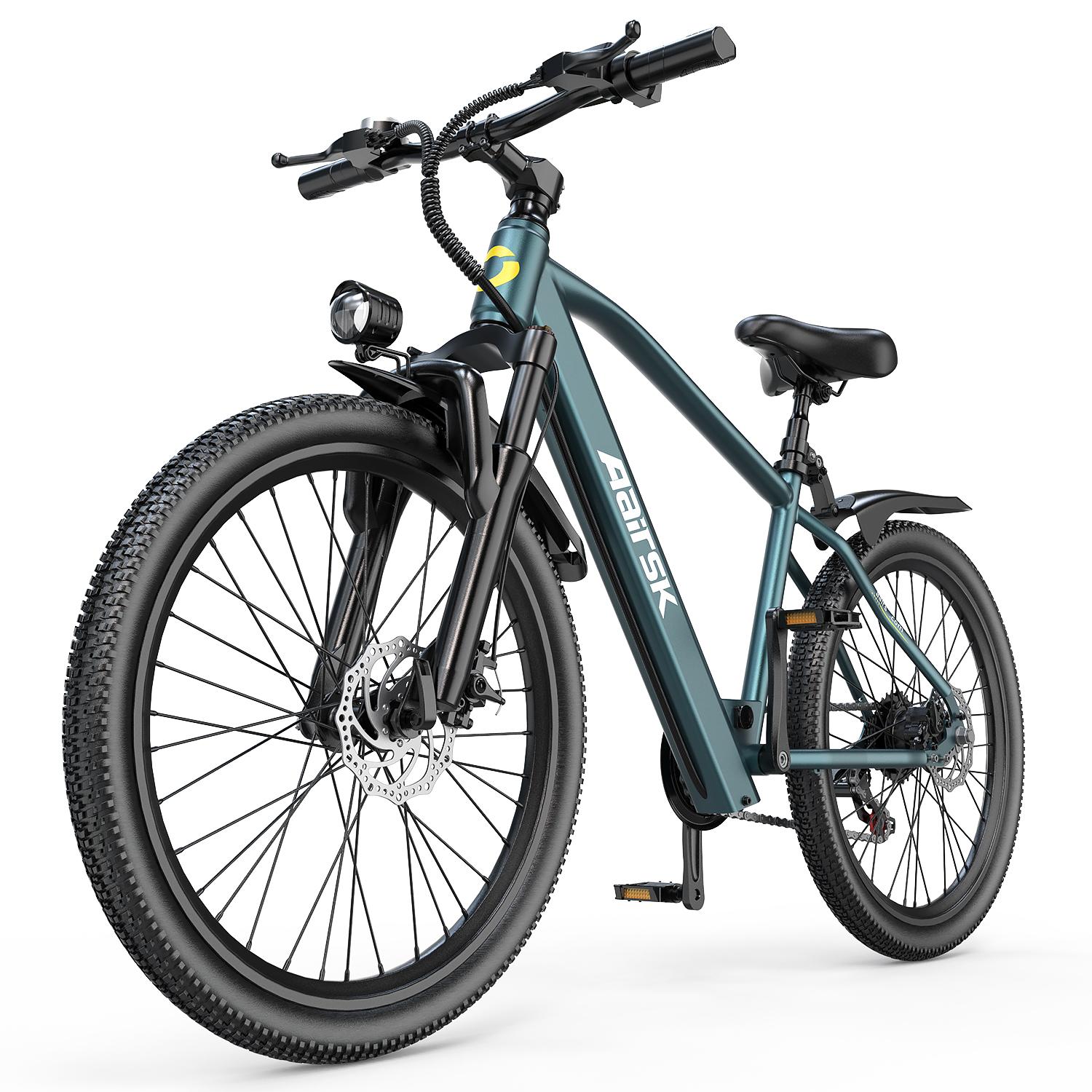 Bicicletta elettrica Aairsk per adulti, 26'', motore 250W, 36V 10Ah, 25 km/h, mountain bike elettrica, NFC