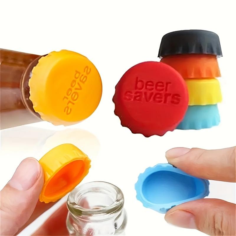6pcs/set Colorful Reusable Silicone Bottle Cap For Wine, Beer, And Beverages - Seals,Preserves Freshness For Kitchen Vinegar, Soy Sauce,Soda Bottles