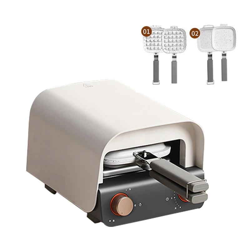 Multifunktions-Frühstücksmaschine, Waffel-Sandwich-Maker, 2-in-1-Waffeltopf, Eisen-Backform, Kuchen-Backofen, Toaster