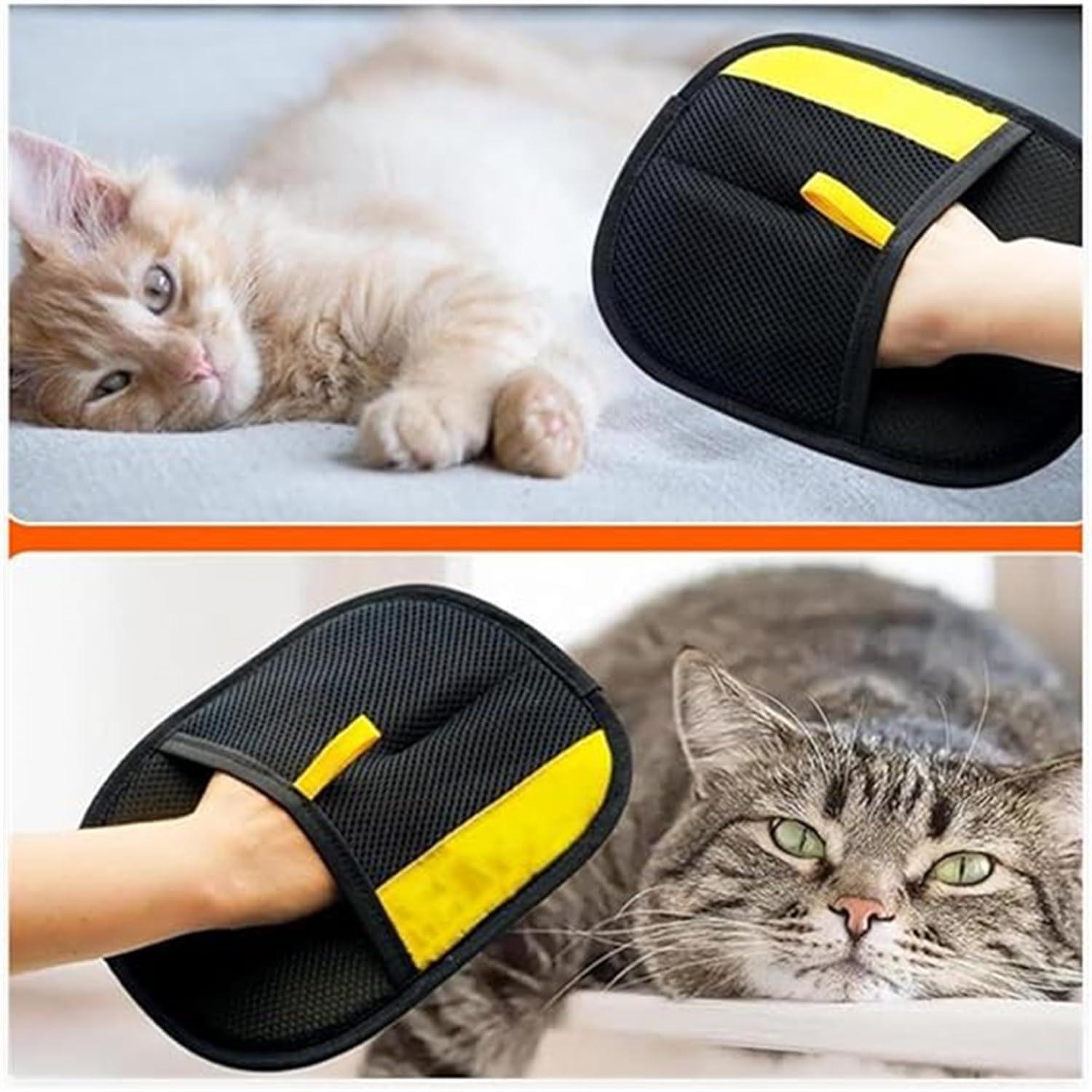 Cat Hair Cleaner Pet Gloves Household Hair Remover Cat Dog Hair Remover Brush Remover Hair Sticking Device Home Hair Scraper