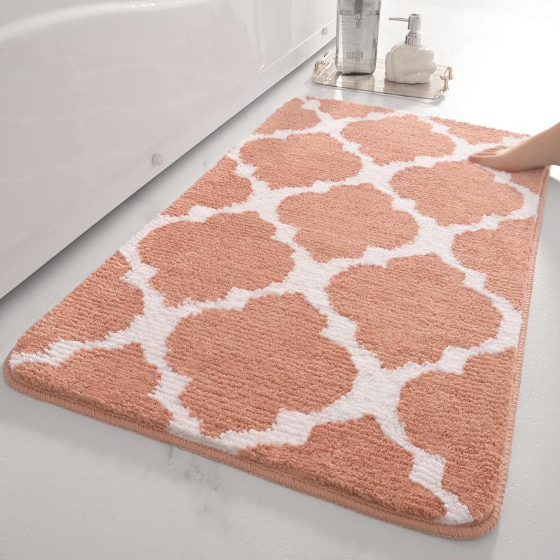 Sponge Bathroom Cashmere Thickening Mat Bath Non-slip Carpets In Wash Basin Bathtub Floor Rug Shower Room Doormat Memory Foam 3D Pad