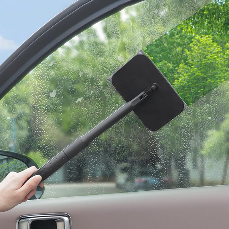 SEAMETAL Car Front Windshield Defogging Brush Velcro Cleaning Dust Duster Wiping Detachable Washable Car Sweeping Dust