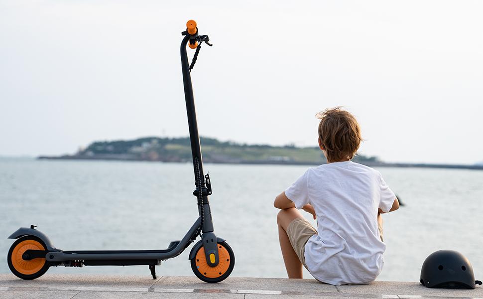 RCB R7X Monopattino Elettrico per Bambini - Pieghevole, 3 Velocità, Autonomia fino a 15 km, Regalo Super Rosa