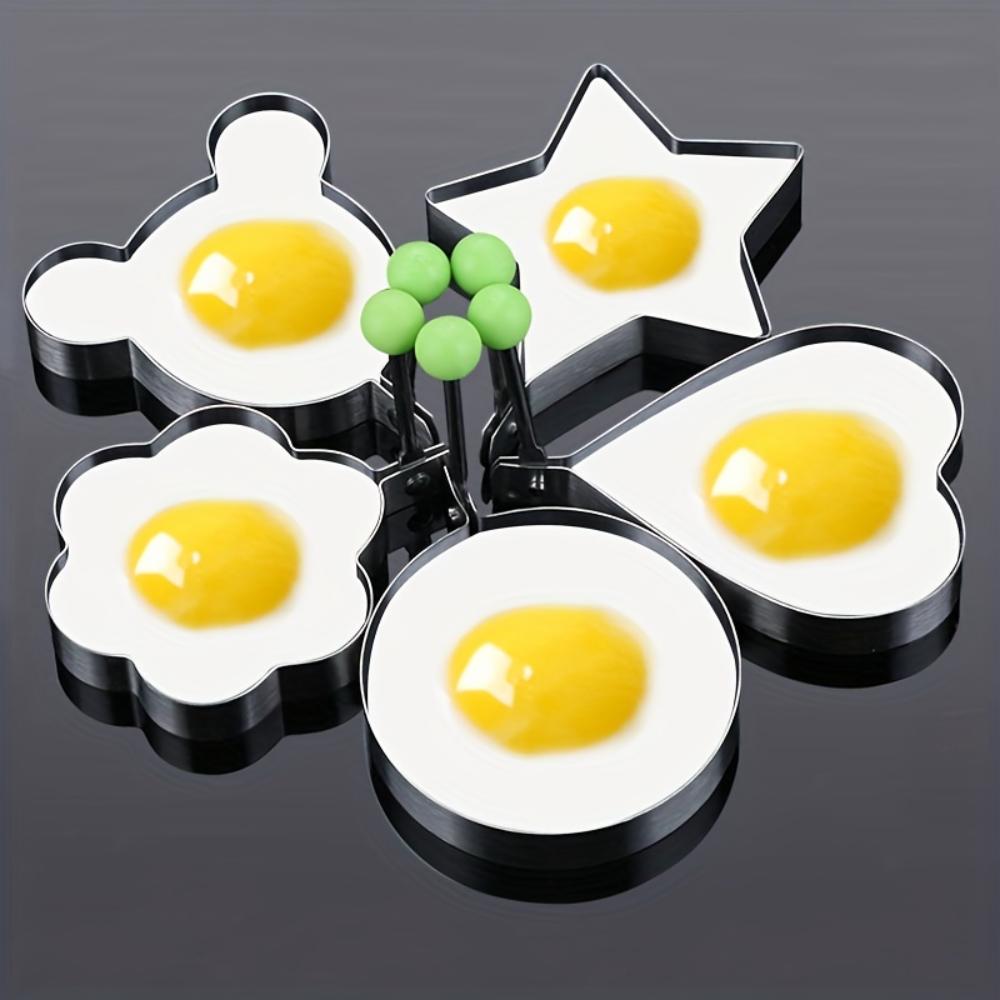 5 Pack RV Kitchen Stainless Steel Omelette Shaper Omelette Mould, Omelette Cooking Tools, RV Kitchen Accessories Gadgets