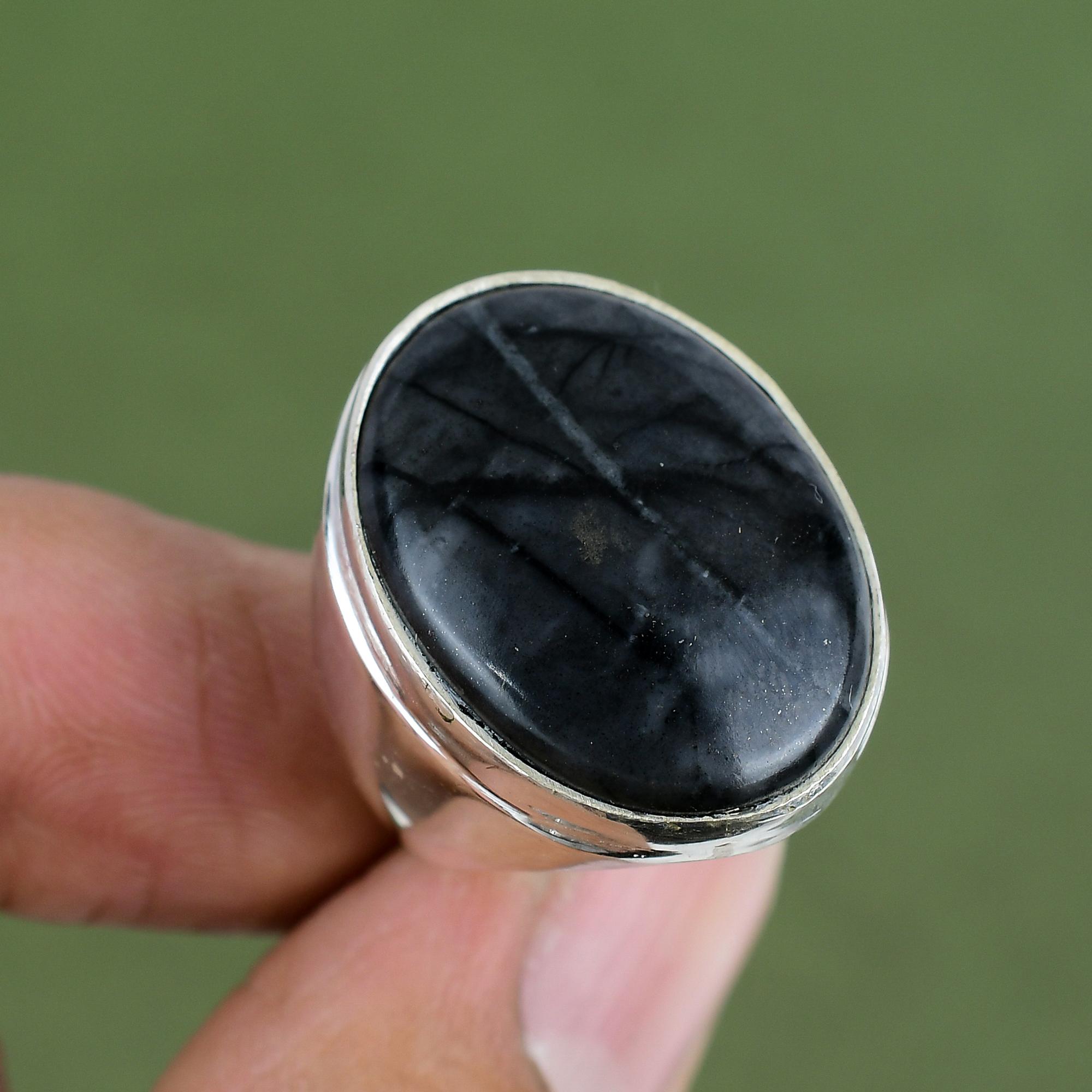 Picasso Jasper Ring 925 Sterling Silver Ring Handmade Ring Elegant Ring Picasso Jasper Gemstone Jewelry Wedding Gifts Available In Ring Size