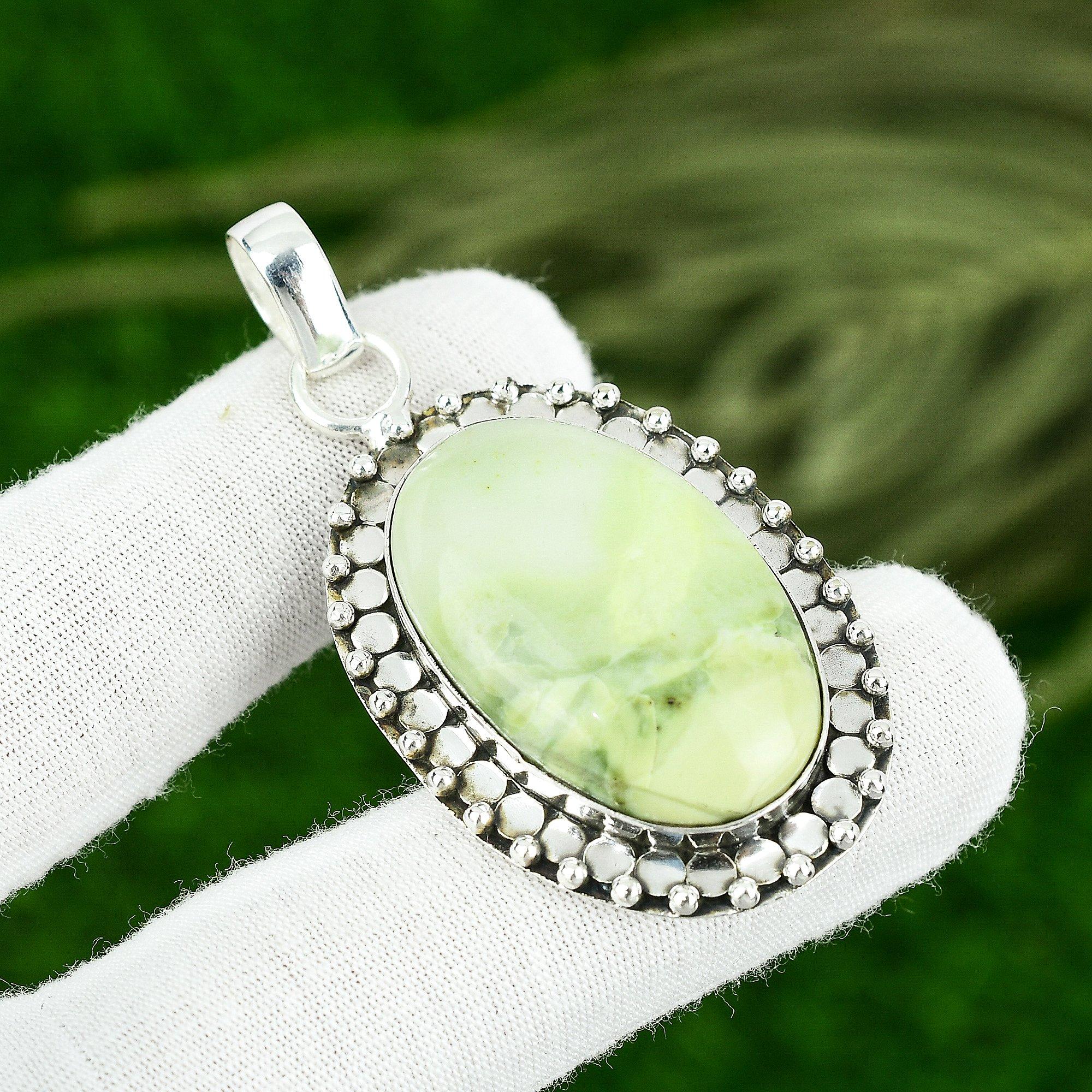 Natürlicher Kaiserjaspis Edelstein Schmuck 925 Sterlingsilber Anhänger für Frauen