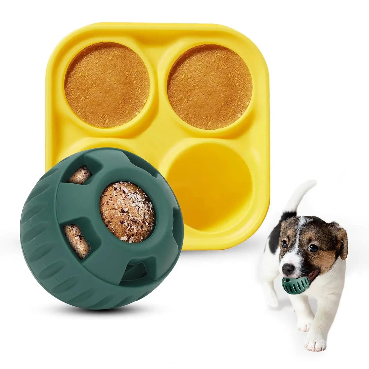 Dog Interactive Boredom Treat Molds Silicone Healthy Treats for Puppy Enrichment Chew Toy
