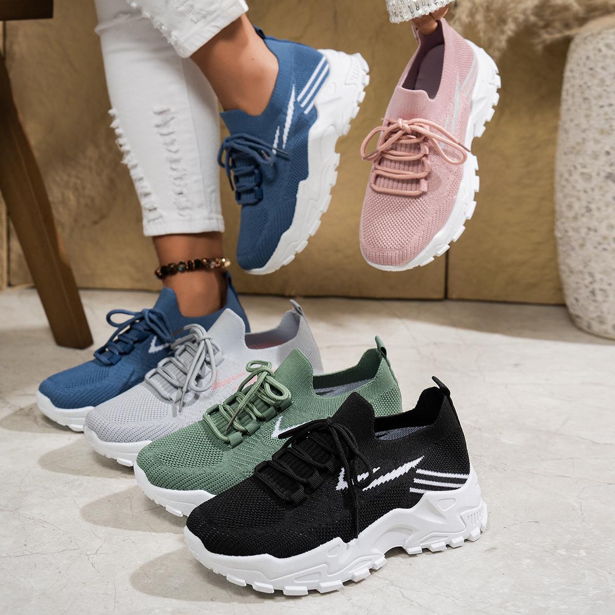 Dámské, Ležérní boty, Pletené dámské boty, Prodyšné boty, Celoroční dámské boty