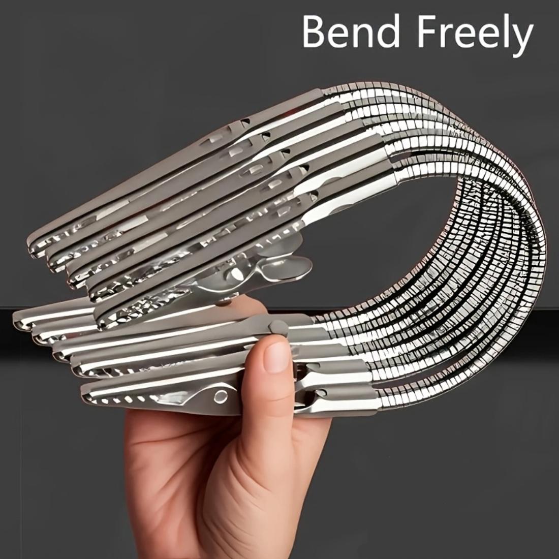 4 Pack Aluminum Dual Alligator Clip Stand, Flexible Holder, Cable Organizer, Mosquito Coil & Note Fixer, Durable Clamp For Office Home Lab