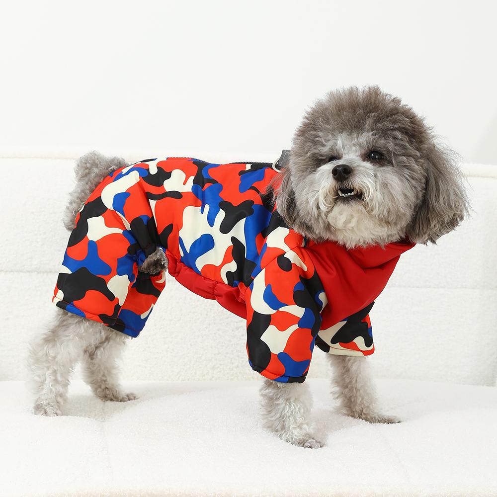 Winter Pet Dog Overalls For Small Medium Dogs Jumpsuit Coat With Fur Soft Fleece Puppy Jacket Chihuahua Costume French Bulldog Outfits