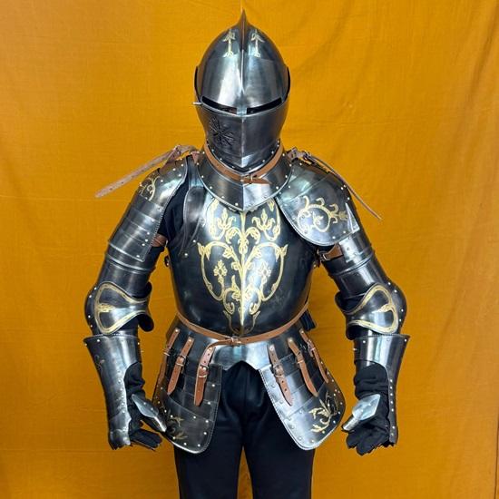 Medieval Anton Peffenhauser Medieval Half Armor Battle-Ready Knight Suit Authentic Wearable Warrior Gear Gift for Collectors