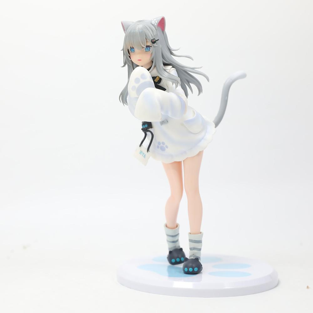 Katzenmädchen Figur Anime Mädchen PVC Actionfigur Spielzeug Nachoneko Kanal Spiel Statue Sammlermodell Puppe Geschenk