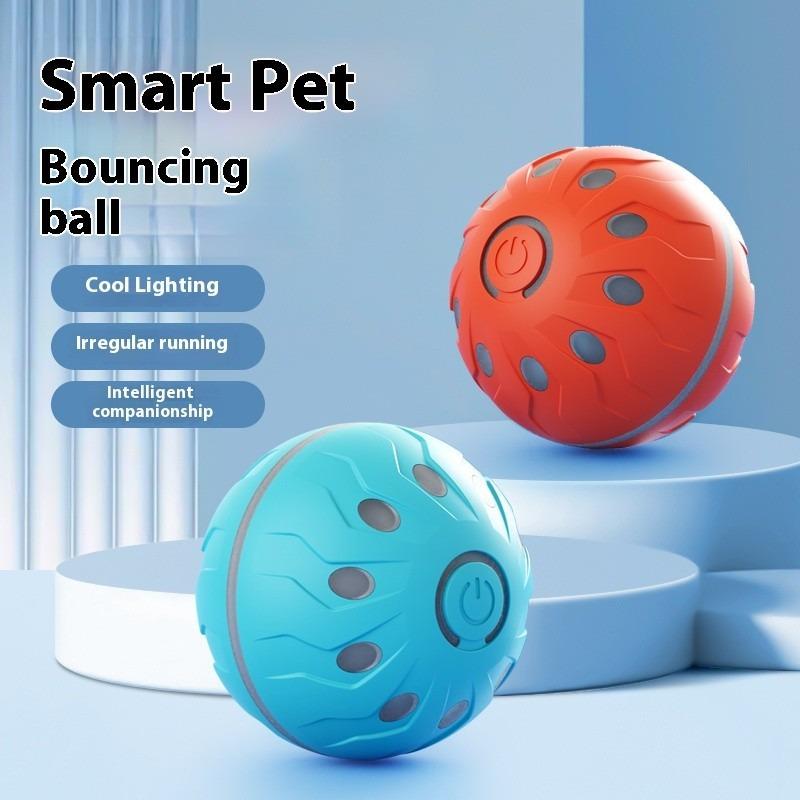 Smart Interactive Dog Toy Ball Automatic Rolling Ball Toy USB Automatic Bouncing Rolling Toy Ball With RGB Lights Puppy Cat Product