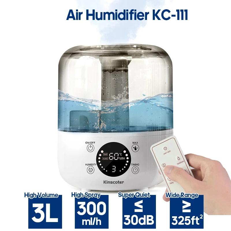 3L Air Humidifier Professional Large Capacity Home Humidifier Plant Mist Aroma Diffuser with Remote Control Timer