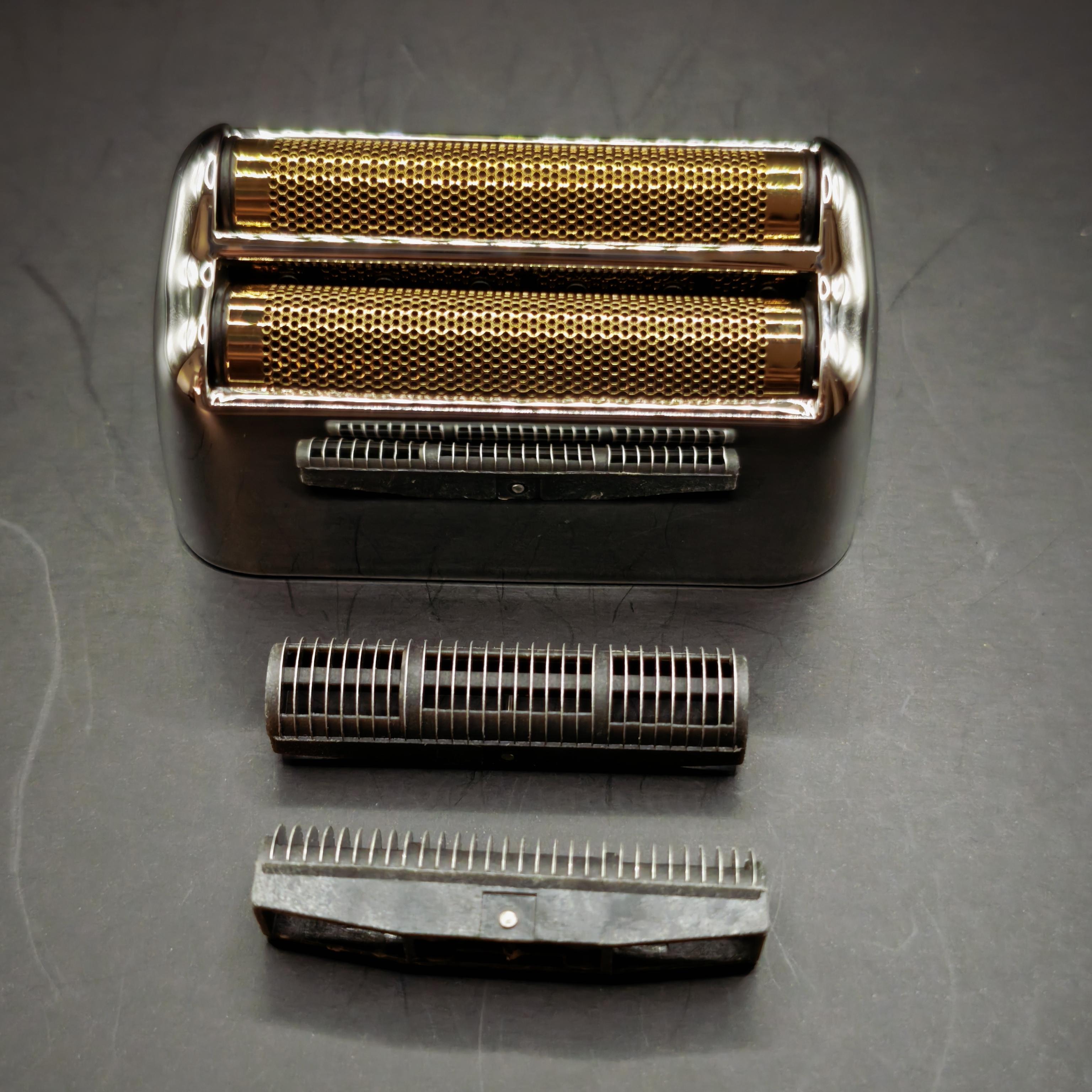 1X Außenfolie + 2X Klingen Prewave Ersatz für Babyliss Pro FoilFX02 #FXRF2G FXFS2G FXRF2 Rasierer Silberne Teile