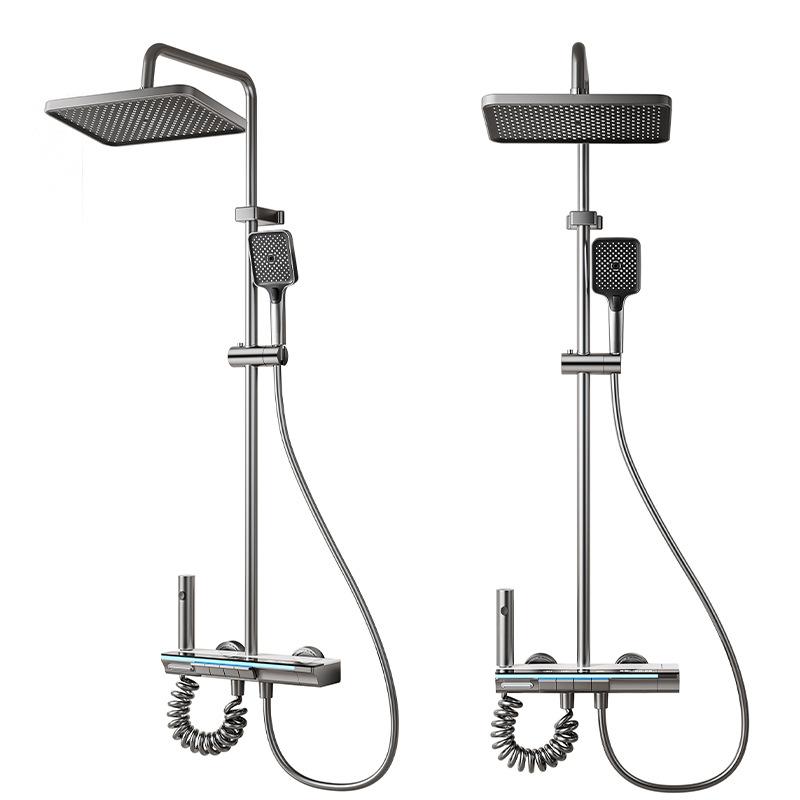 Digital Display Shower Set with Starry Sky Atmosphere Light  Bathroom Shower System Modern Bath Faucets Shower Head