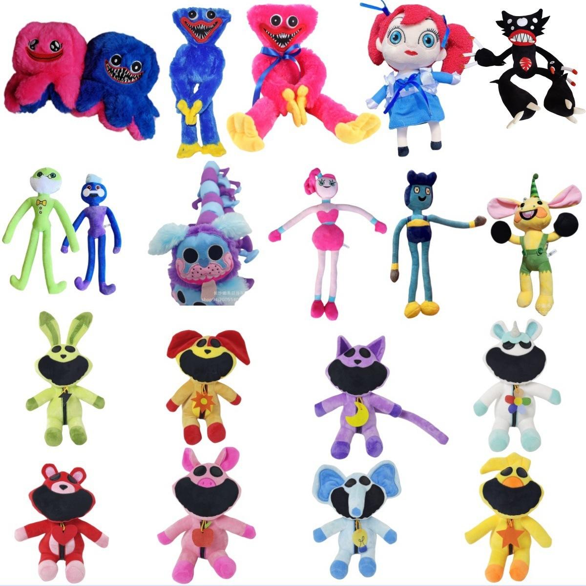 Bambola di Peluche Bambola Time Around Bambola Mostro Salsiccia Bambola Mostro Rossa Blu Giocattolo di Peluche Diavolo Blu