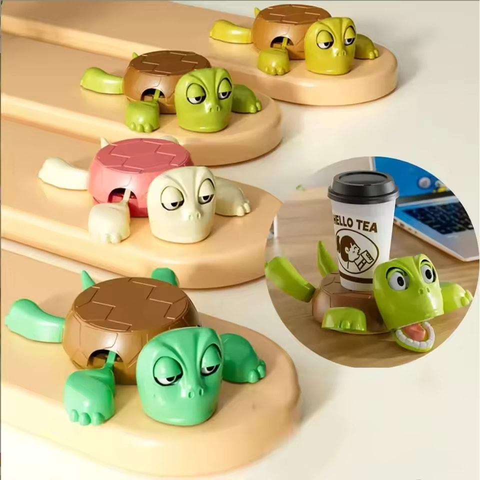 Kreativer Untersetzer Schildkröte Tassenuntersetzer Tee Kaffee Tasse Getränkehalter Geschirr Dekoratives 3D-gedrucktes Ornament Heimdekor