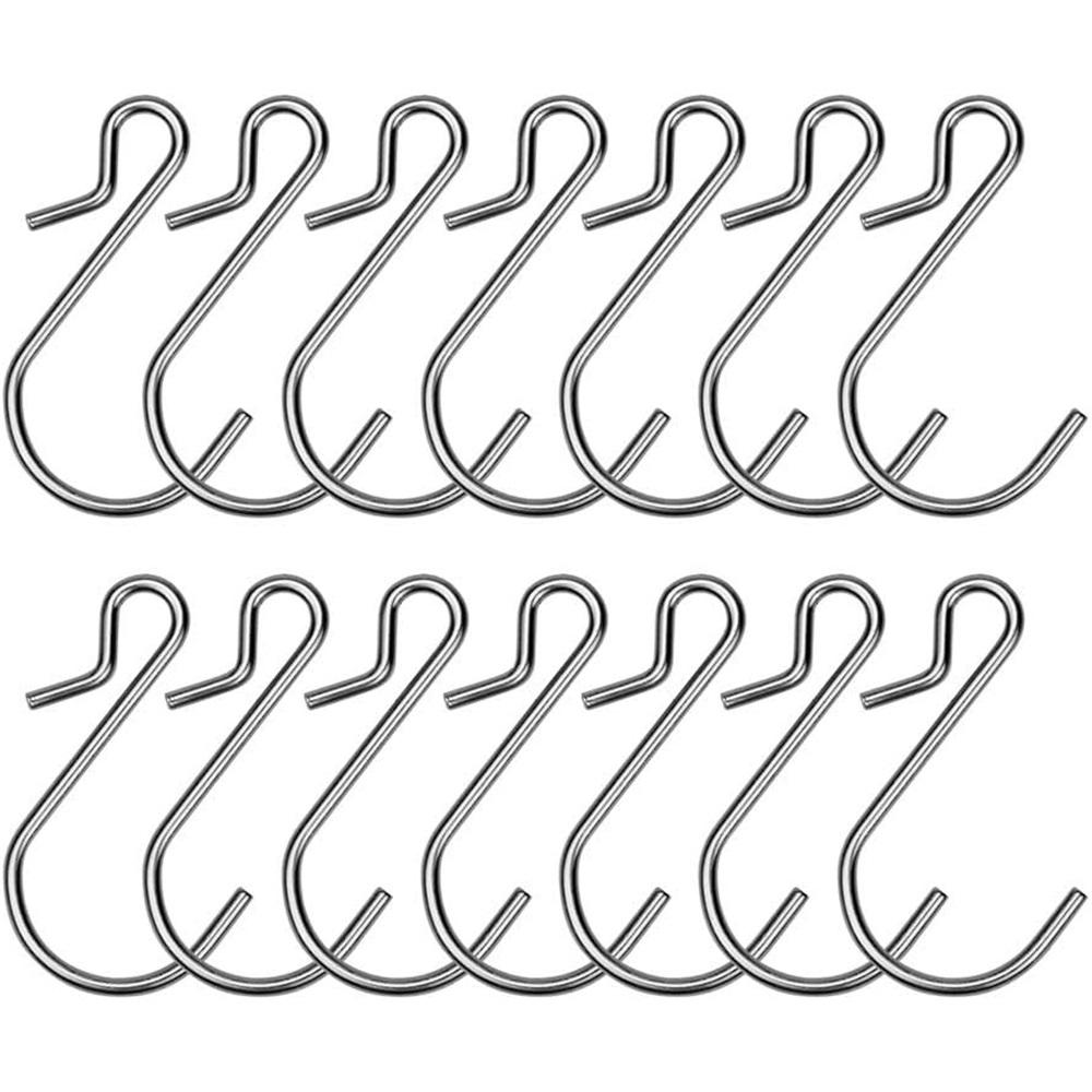 60 Metal Grooved Hooks Christmas Lights Hooks Weatherproof Light Clip Hooks For Hanging Christmas Decorations Outdoor String Lights, Party Decorations