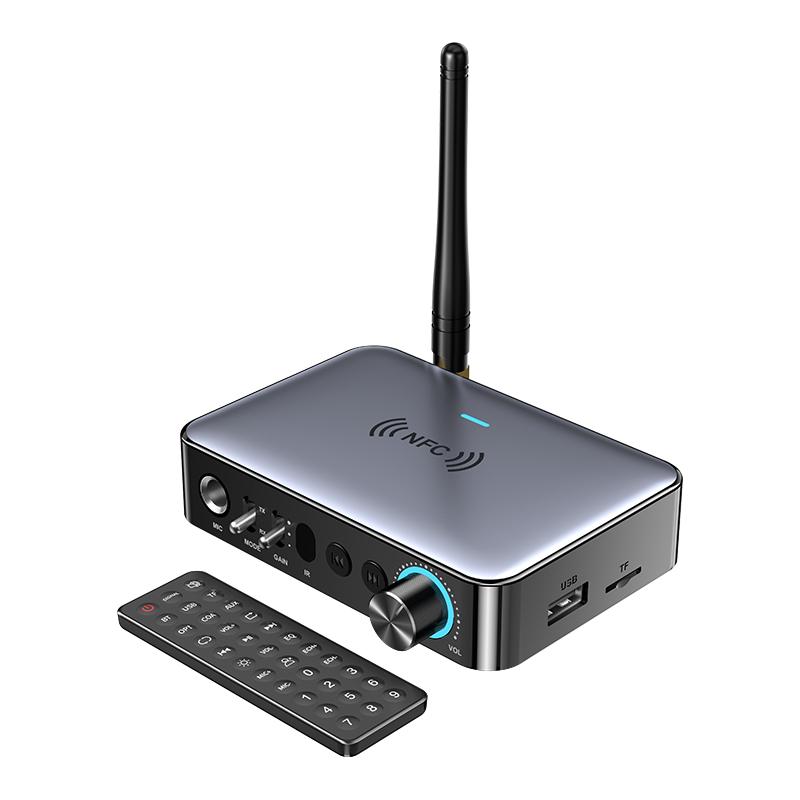 M16 Bluetooth аудио приемник передатчик NFC 3.5 мм AUX 2RCA U-диск TF 6.5 микрофон коаксиальный DSP декодирование HIFI музыкальный беспроводной адаптер