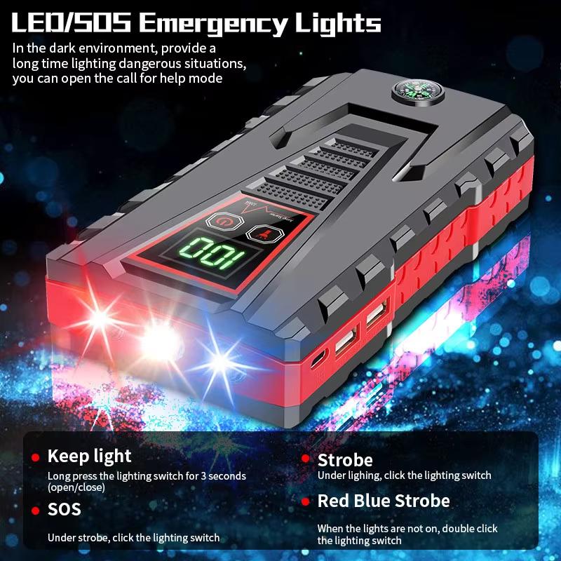 Car Emergency Start Power Bank 12V Portable Car Battery Booster Charger Gasoline Diesel Car Emergency Start