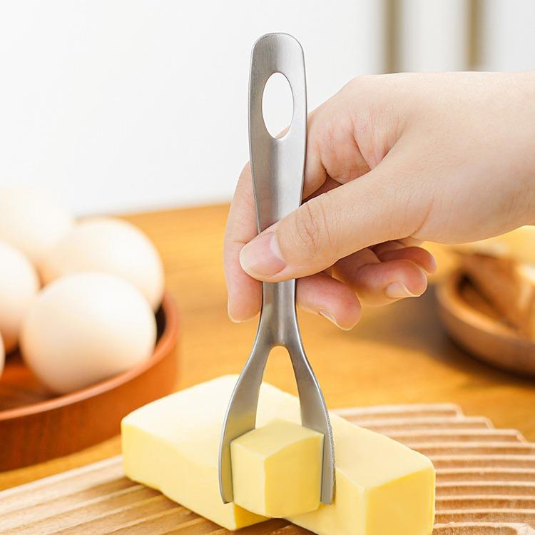 1PCS Stainless Steel Butter Cutter Cheese Corner Cutter Butter Spreader Cutting Knife Baking Scraper Butter Spreader Knife