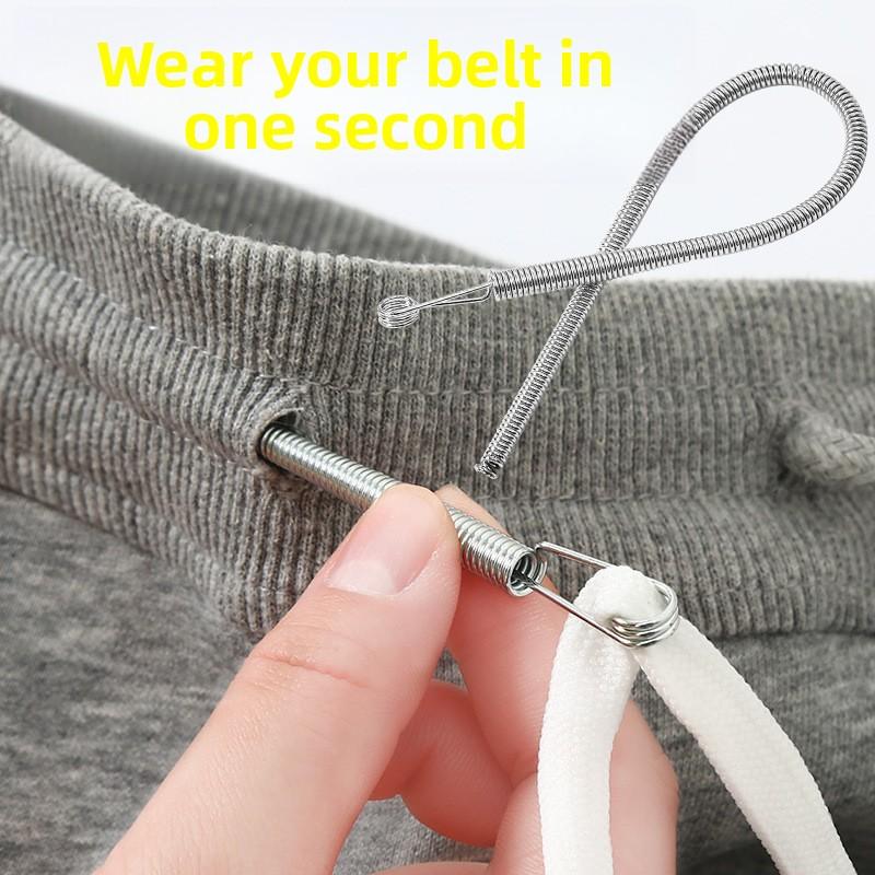 1 PCS Bendable Spring Drawstring Threader Clip Pants Hoodies Elastic Band Lace Cord Flexible Drawstring Thread DIY Sewing Tool